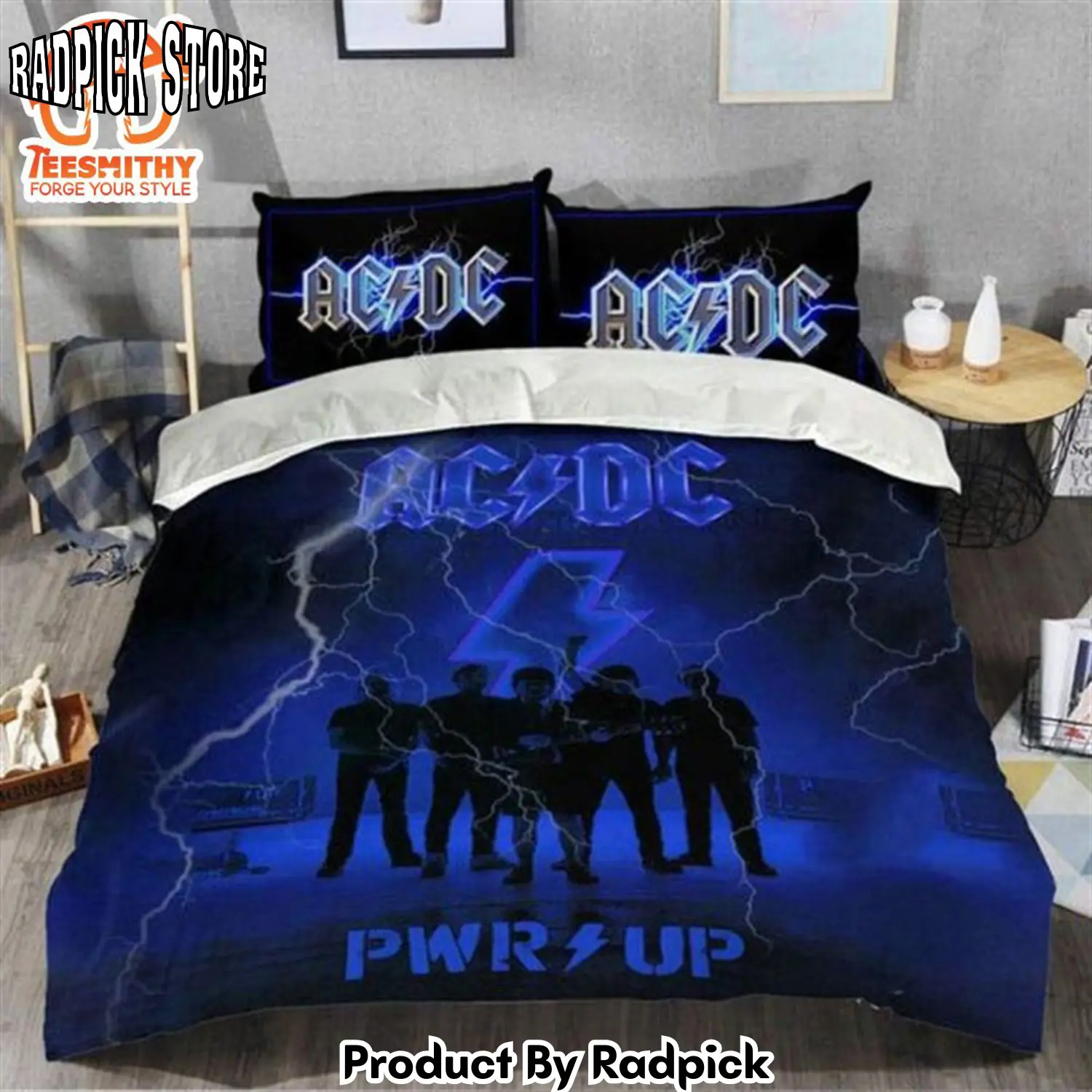 Radpick ac dc pwr up world tour bedding set for fan rp3278912